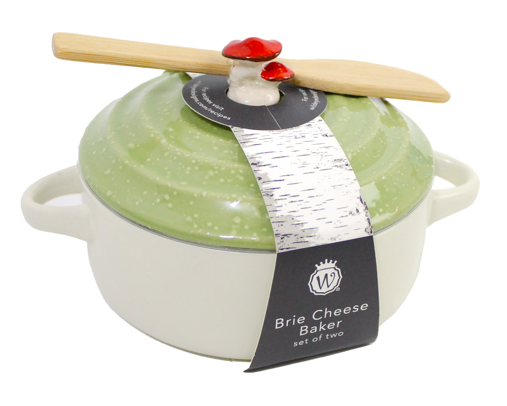 Mushroom Handle Brie Baker – Ceramic Bakeware Wild Eye Designs