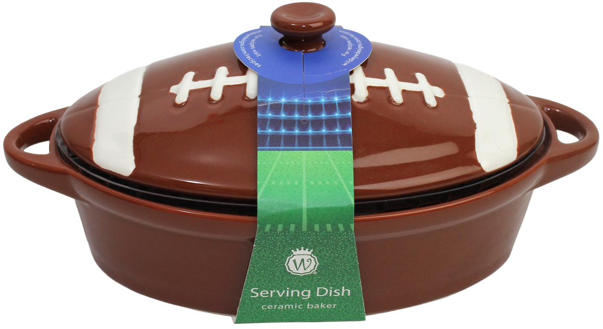 Football Ceramic Serving Dish