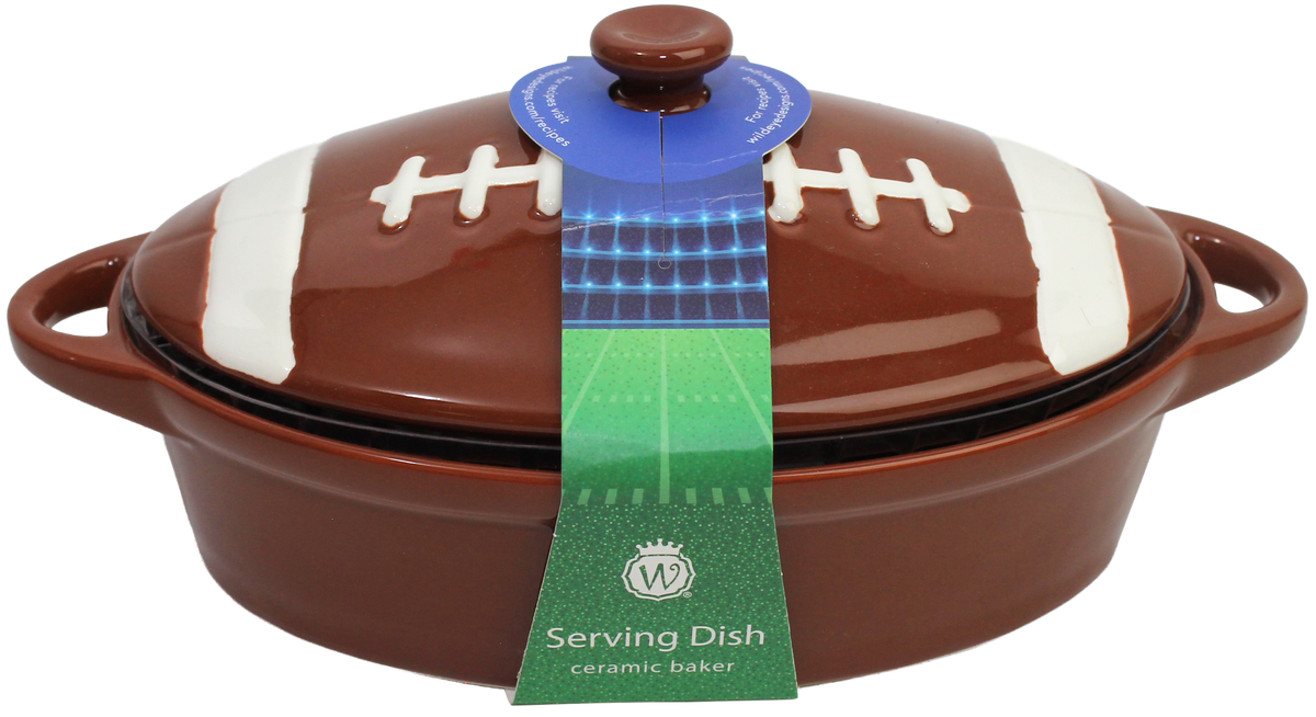 Football Ceramic Serving Dish