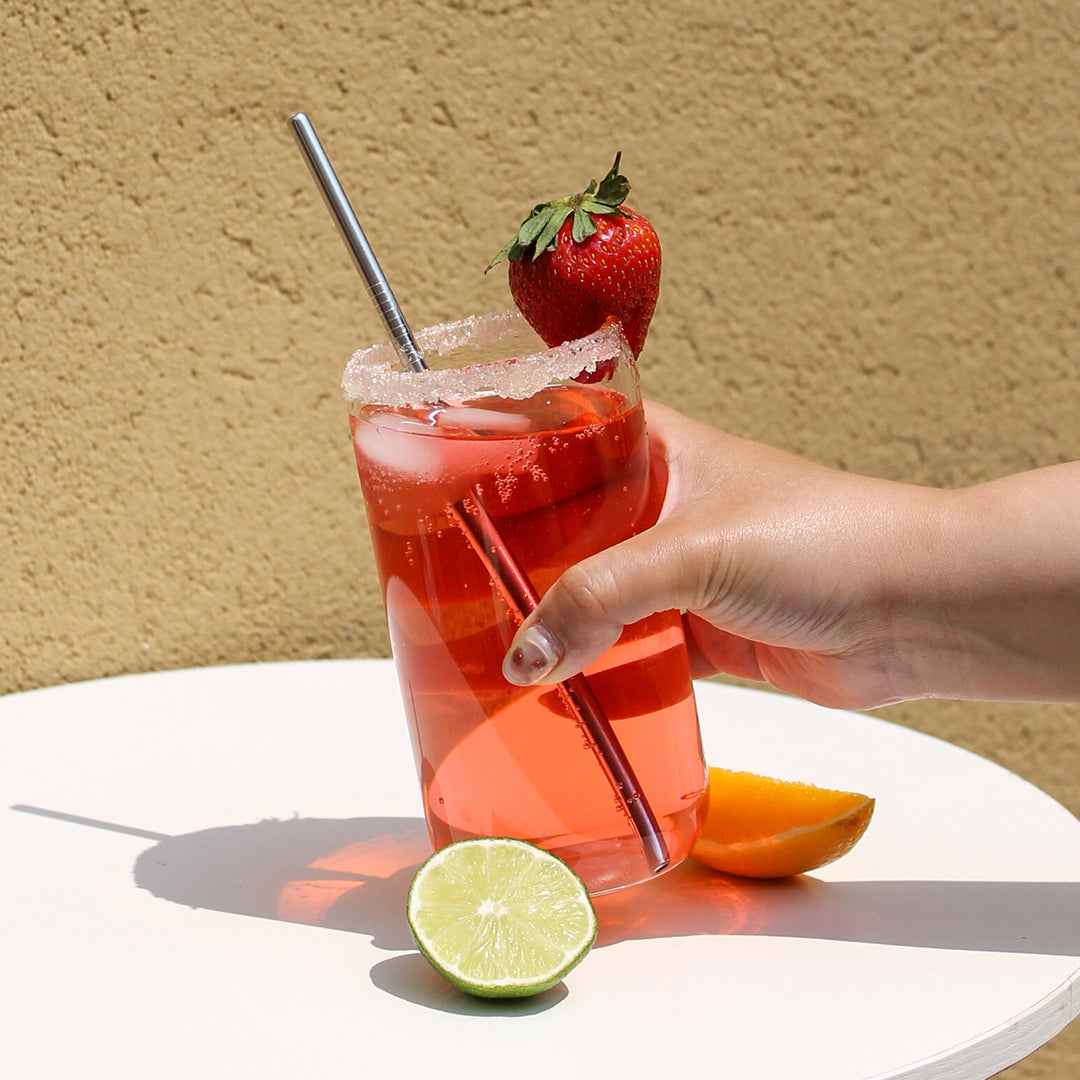 STRAIGHT METAL STRAW SET WITH BRUSH