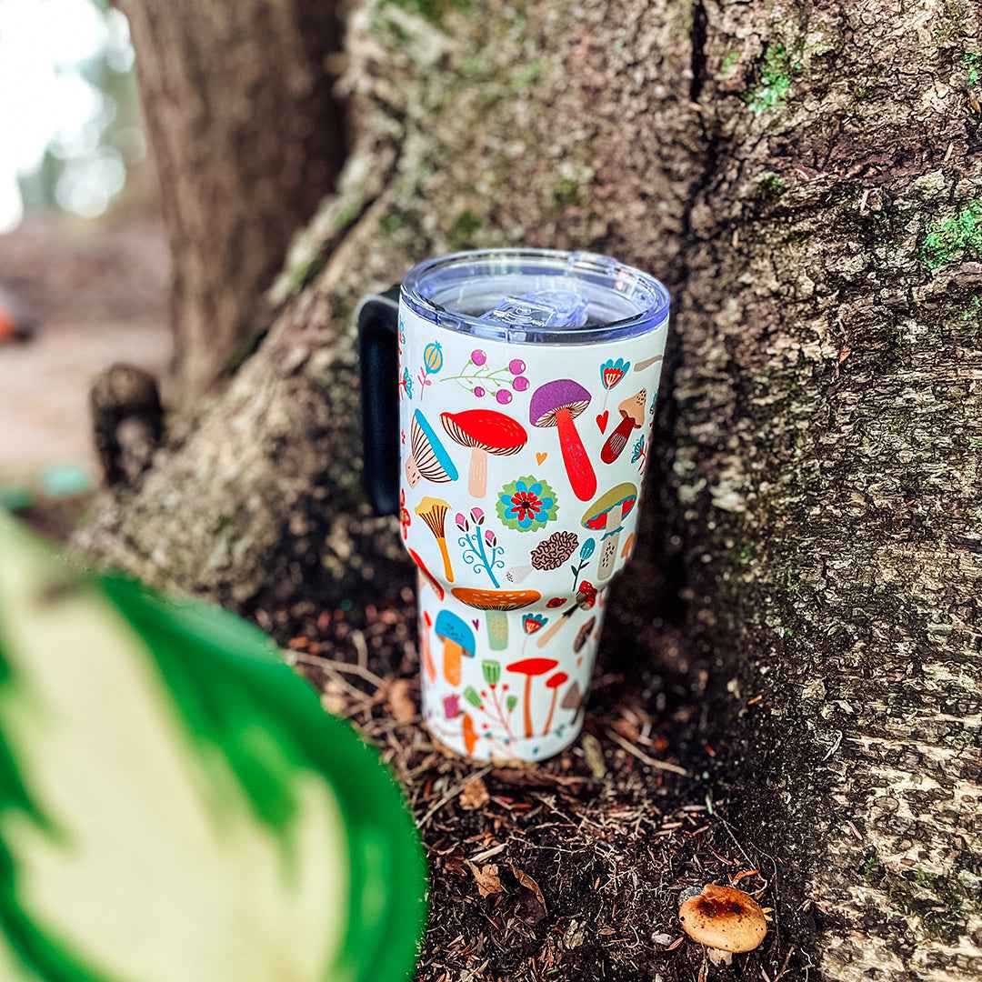 WHITE MUSHROOM XL TUMBLER