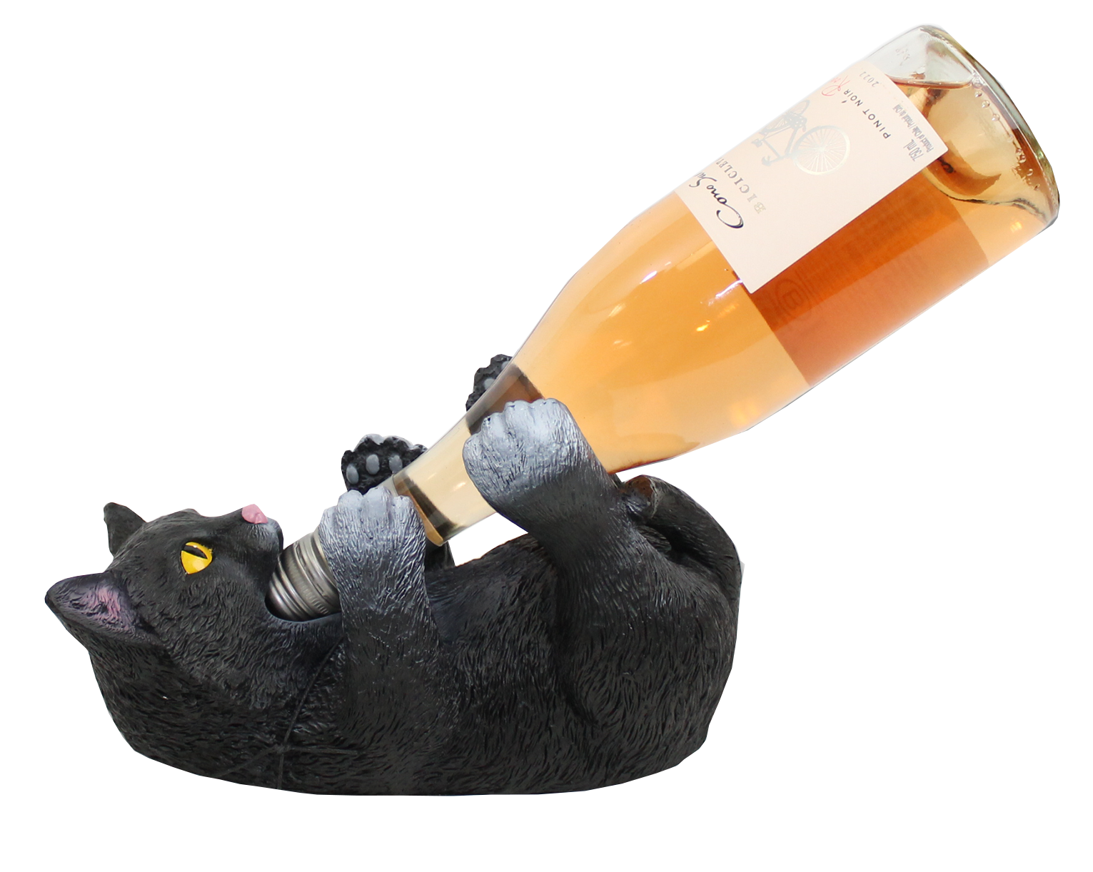 BLACK CAT WINE BOTTLE HOLDER