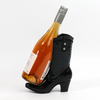 Black Leopard Cowboy Boot Bottle Holder