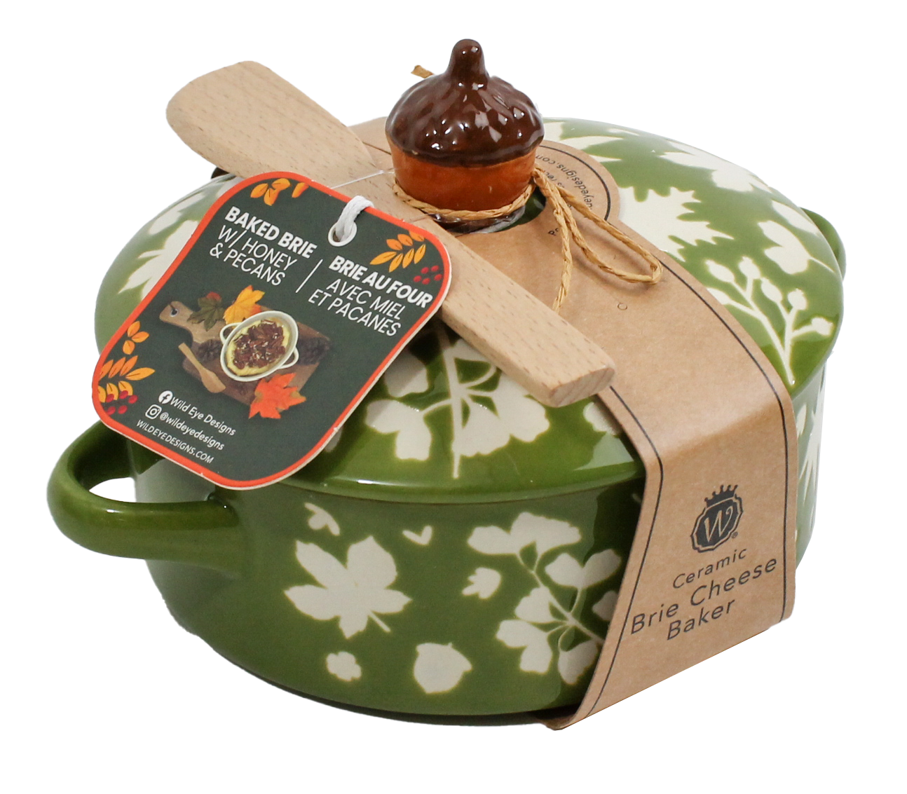 Figural Acorn Brie Baker