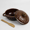 Figural Pinecone Brie Baker