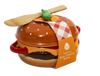 FIGURAL HAMBURGER BRIE BAKER