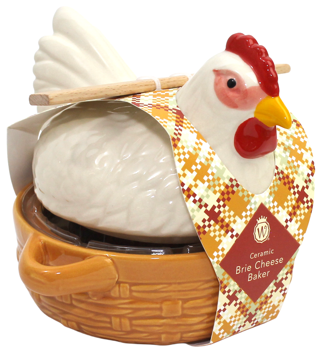 Figural Hen Brie Baker