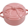 Figural Pink Bow Brie Baker