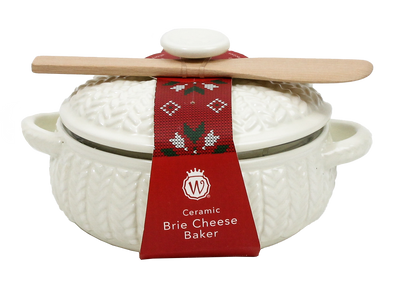 Figural Knit Brie Baker