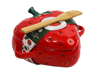 FIGURAL STRAWBERRY BRIE BAKER