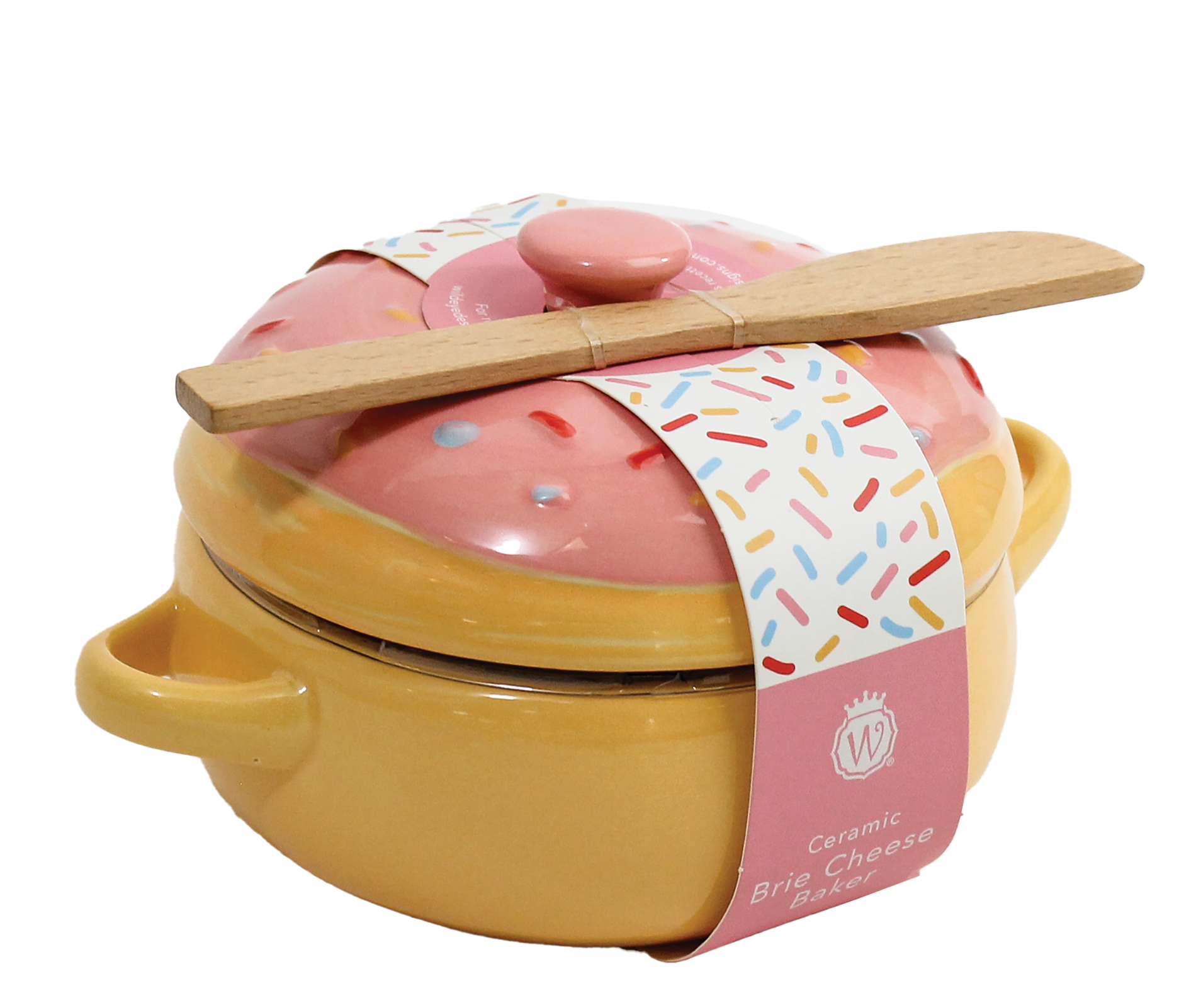 Figural Sprinkle Donut Brie Baker