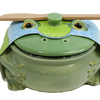 Figural Frog Brie Baker