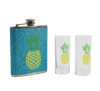 GREEN & YELLOW PINEAPPLE BAR SET - Wild Eye Designs