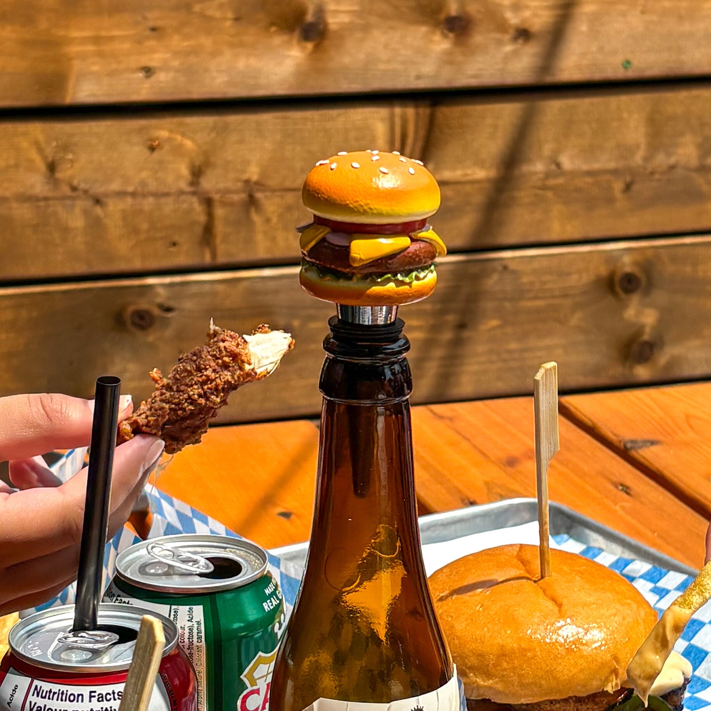 Hamburger Wine Stopper