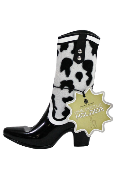 BOVINE COWHIDE COWBOY BOOT BOTTLE HOLDER - Wild Eye Designs