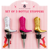COWBOY BOOT WINE STOPPER SET