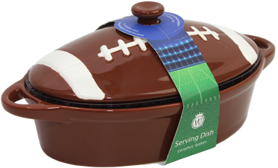 Football Ceramic Serving Dish