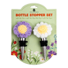 Crocheted Daisy Wine Stopper Set