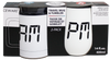 "AM PM" DOUBLE WALL MUG AND STEMLESS SET