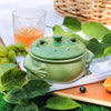 Figural Frog Brie Baker