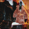 BROWN FUR COAT WINE PARKA