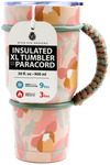 BEIGE FLOWER PARACORD TUMBLER