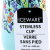 FLORAL DOUBLE WALL STEMLESS CUP