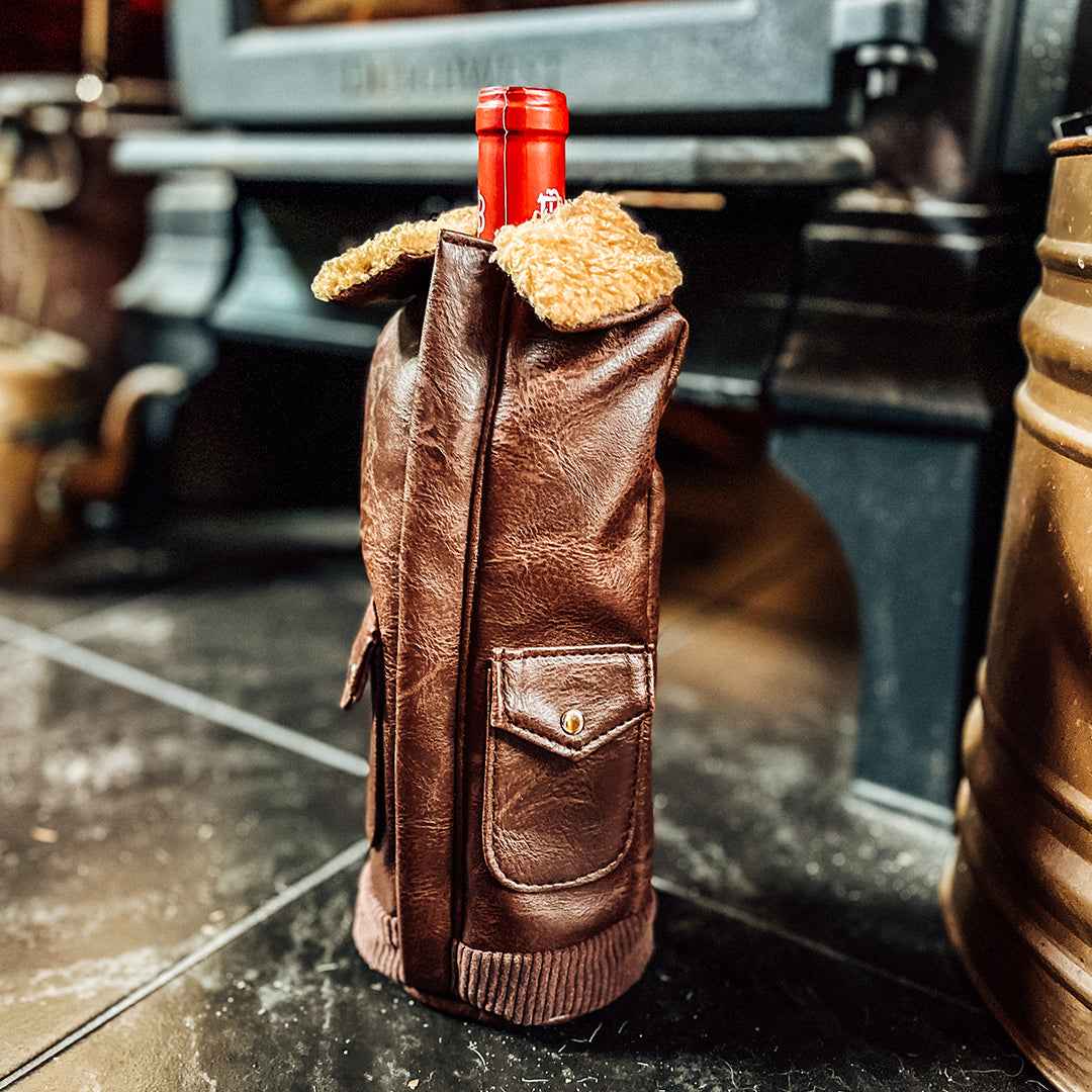 Brown Leather Jacket Wine Parka | Wild Eye Designs