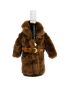 BROWN FUR COAT WINE PARKA