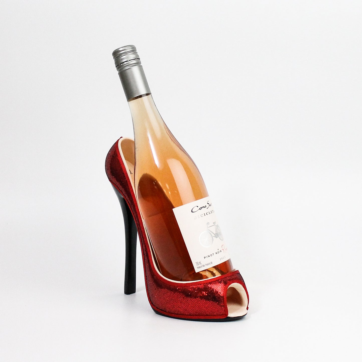 Glitter High Heel Bottle Holder