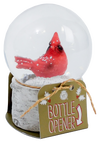 CARDINAL SNOW GLOBE BOTTLE OPENER - Wild Eye Designs