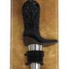 Black Cowboy Boot Wine Stopper