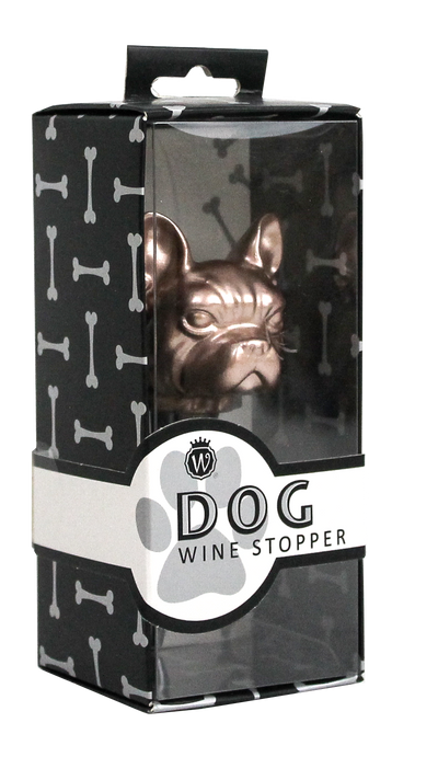 ROSE GOLD FRENCH BULLDOG WINE STOPPER - Wild Eye Designs