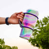 HOLO TYE-DYE PATTERN PARACORD TUMBLER