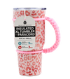 PINK LEOPARD PARACORD TUMBLER