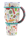 WHITE MUSHROOM PARACORD TUMBLER