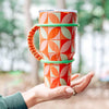 GEOMETRIC PETAL PARACORD TUMBLER