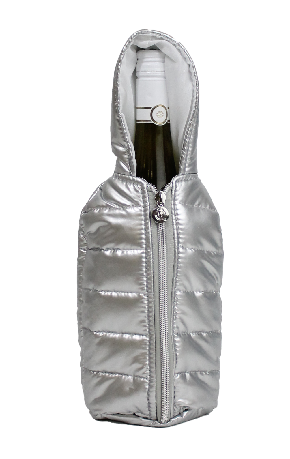 Silver Iridescent Wine Bottle Clothing