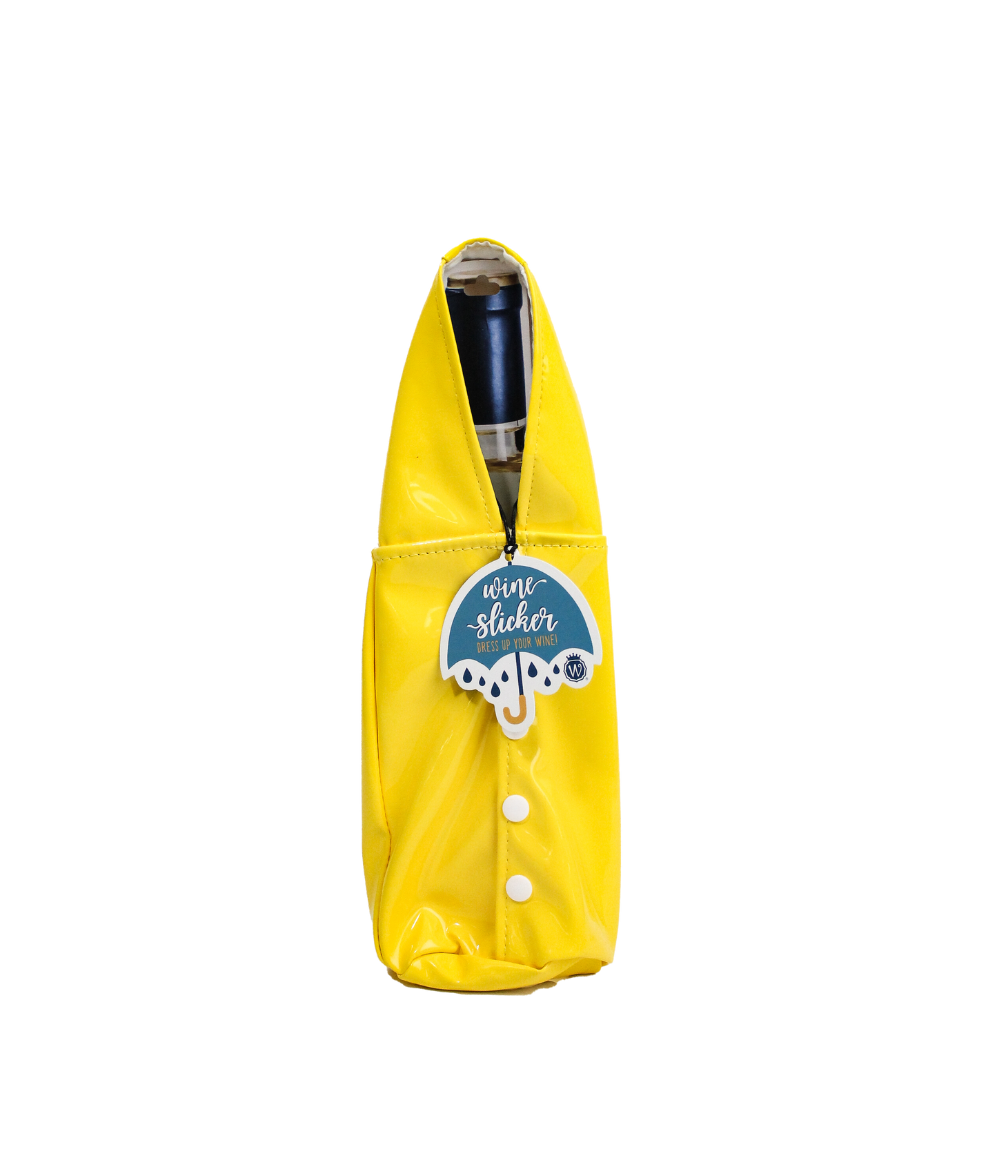Yellow Raincoat Wine Bottle Fashion