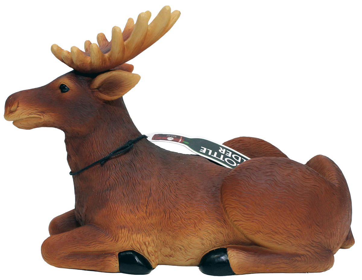 Moose Lying Down Wine Bottle Holder