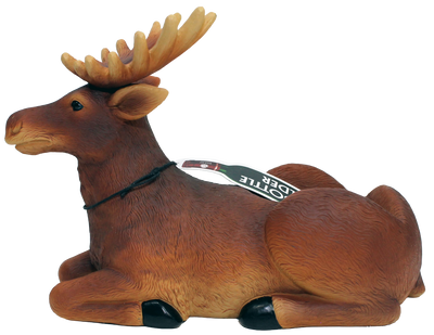 Moose Lying Down Wine Bottle Holder