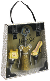 WHITE & GOLD LEOPARD WINE FASHION SET