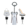 Silver Glitter Wine Fashion Set