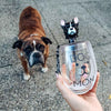 DOG MOM STEMLESS WINE GLASS & STOPPER