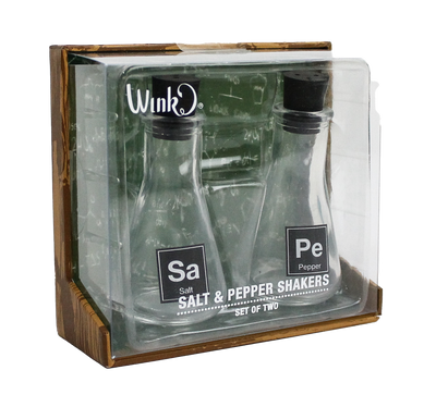 SALT & PEPPER SHAKER LAB FLASKS