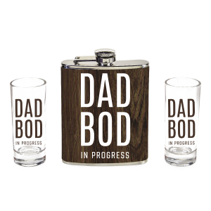 Dad Bod Flask Shot Glass Set by Wild Eye Designs