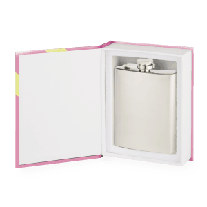 Secret Book Flask by Wink by Wild Eye Designs Open