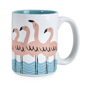 Flamingo Coffee Tea Mug by Kitsch'n Glam