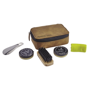 Members Only Shoeshine Kit with Carrying Case by Wild Eye Designs