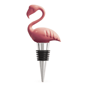 Pink Flamingo Wine Bottle Stopper by Wild Eye Designs